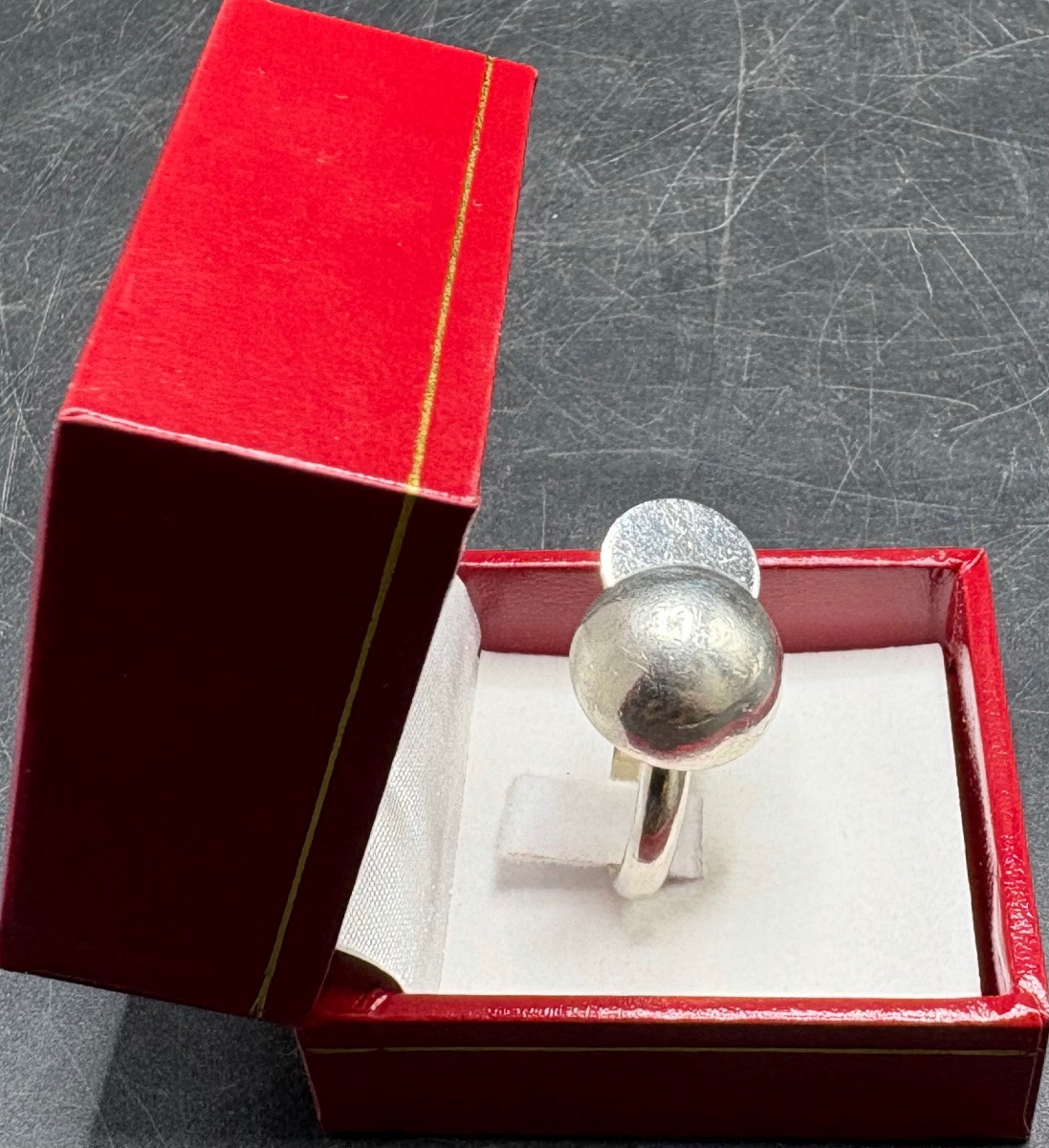 1970s/80s Solid Silver Ring By Christofle-photo-2