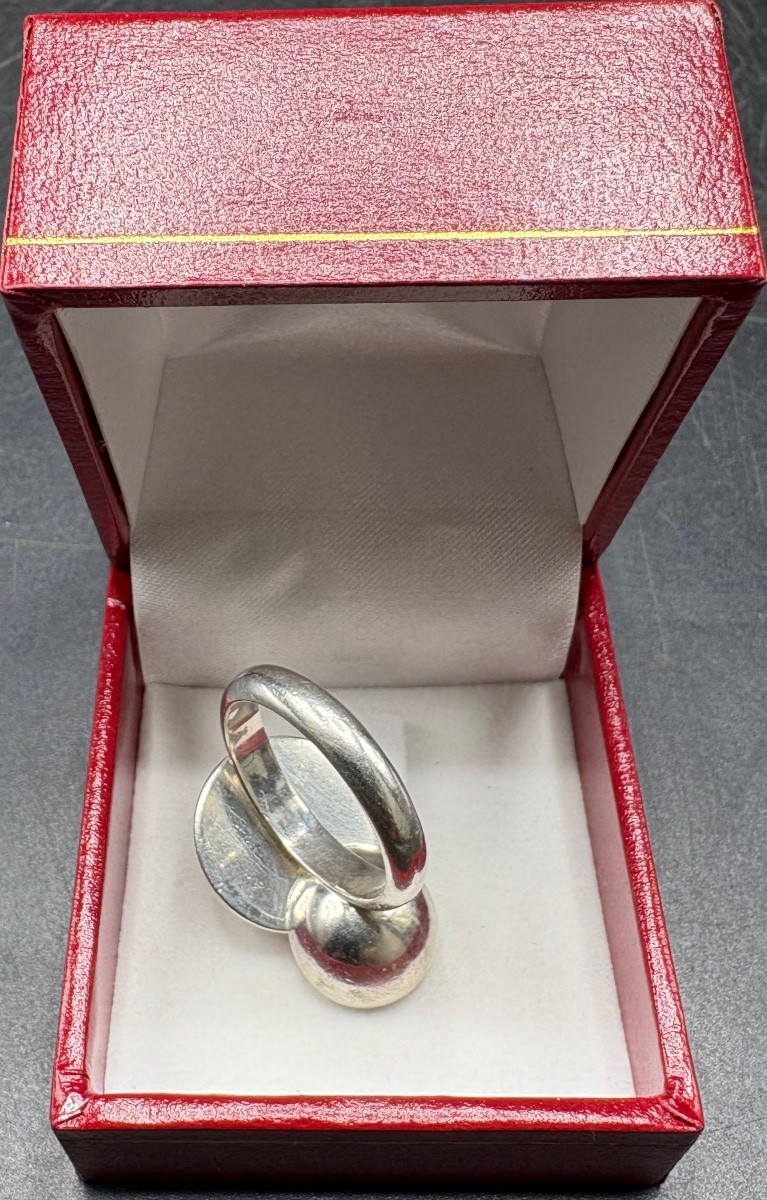 1970s/80s Solid Silver Ring By Christofle-photo-1