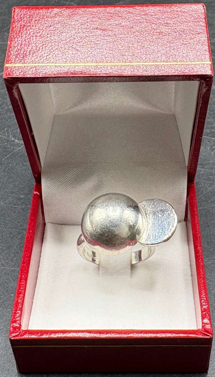 1970s/80s Solid Silver Ring By Christofle