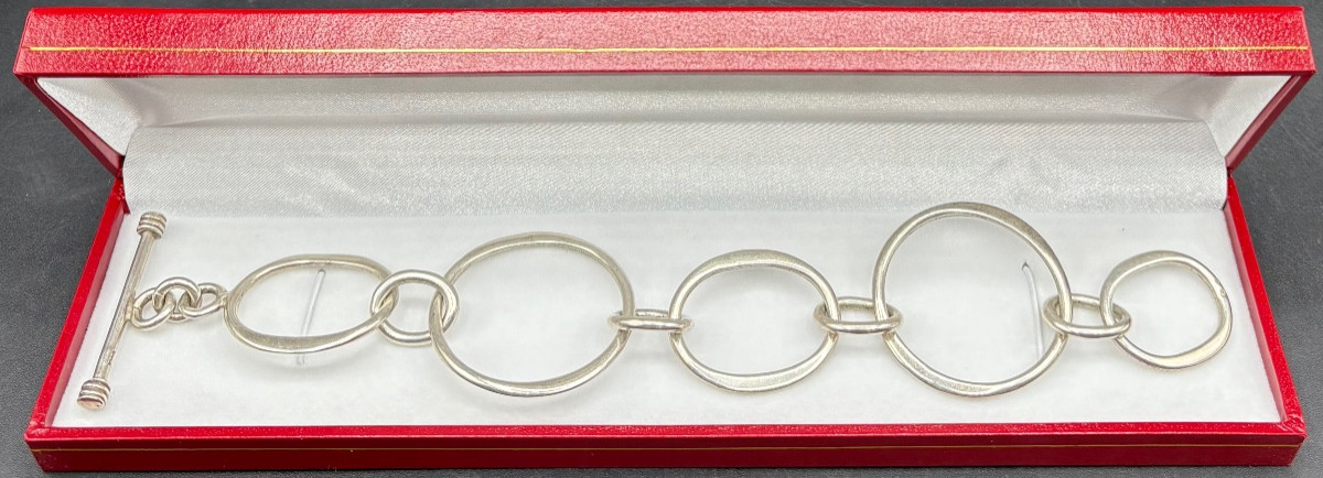 A 1980s French Sterling Silver Bracelet -photo-3