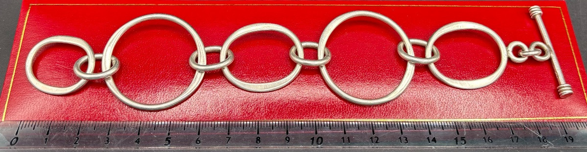 A 1980s French Sterling Silver Bracelet -photo-4