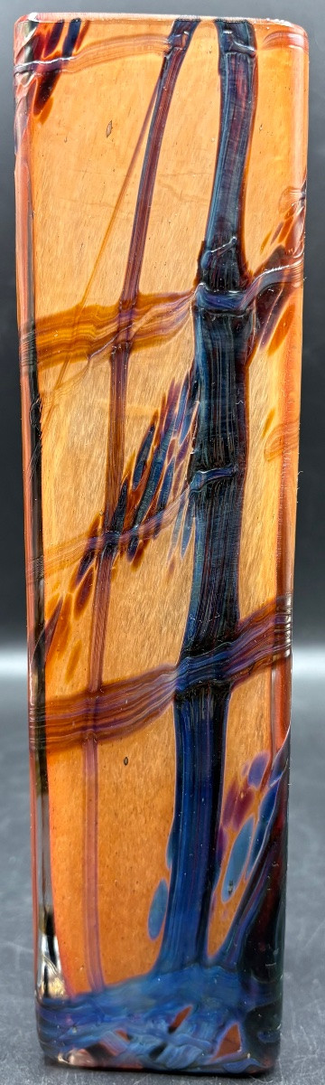 1960s/70s Multi-layer Blown Crystal Vase By Colver-photo-2