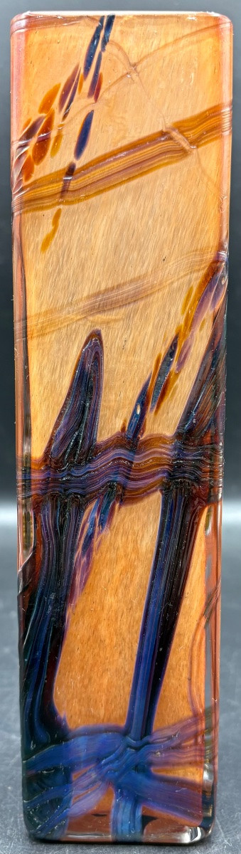 1960s/70s Multi-layer Blown Crystal Vase By Colver-photo-3