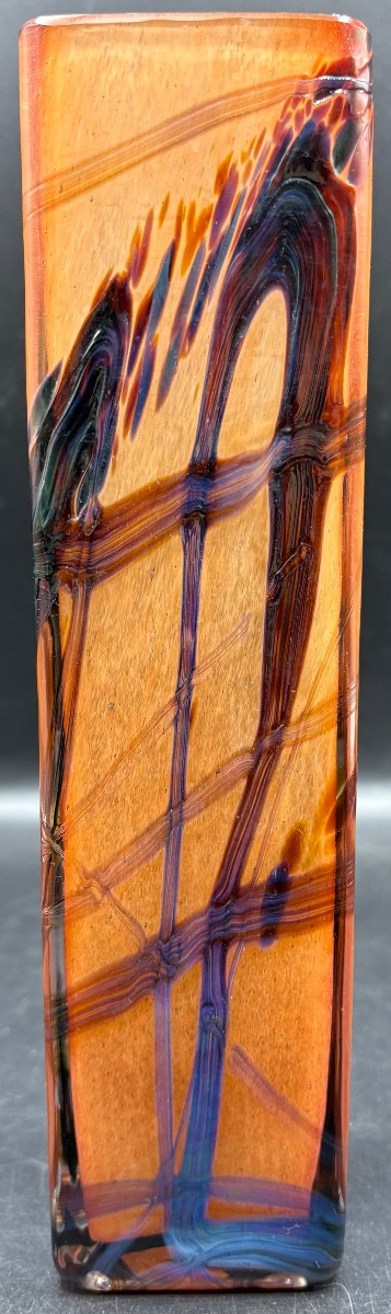 1960s/70s Multi-layer Blown Crystal Vase By Colver