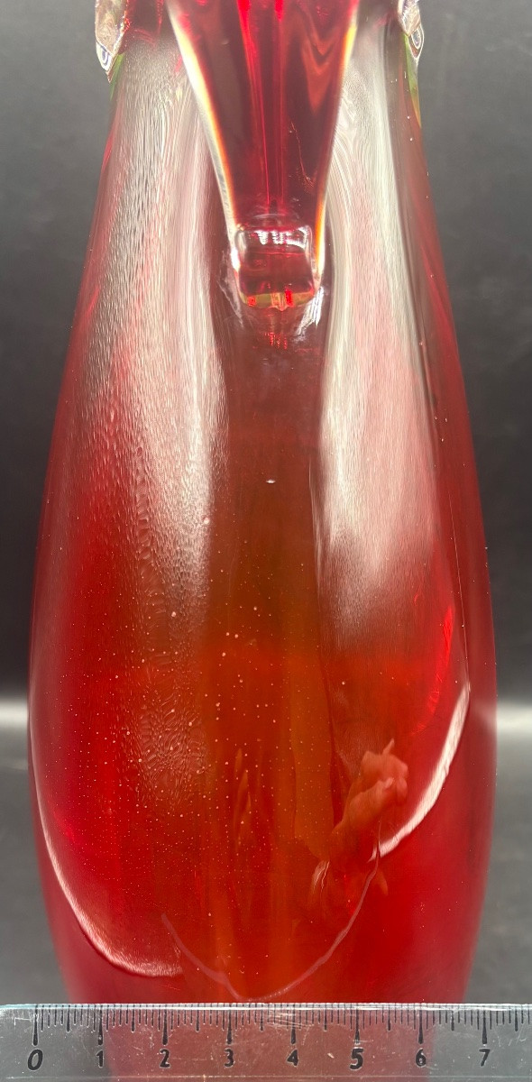 1950s/60s Sommerso Murano Multi-layered Glass Vase -photo-6