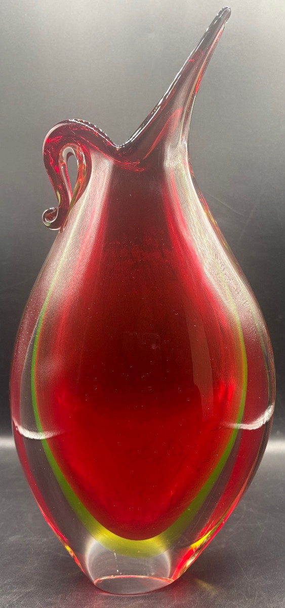 1950s/60s Sommerso Murano Multi-layered Glass Vase 