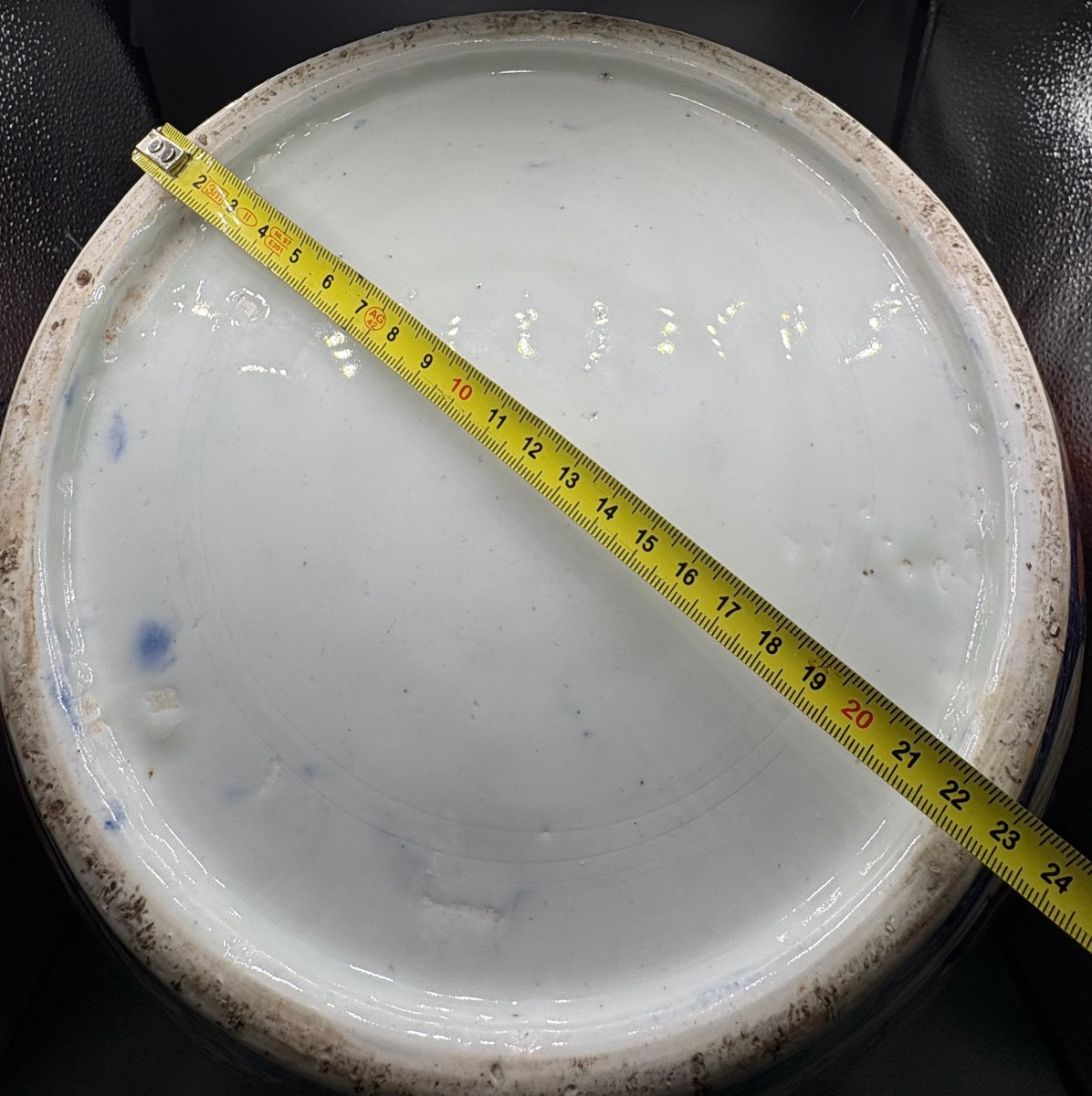 ÉNORME CACHE POT EN PORCELAINE ÉMAILLÉE PEINTE DE SATSUMA DES ANNÉES 1880 JAPONAIS -photo-6