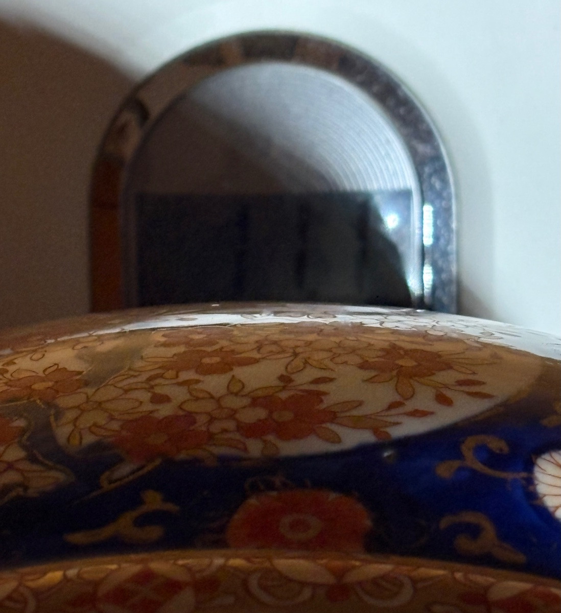 ÉNORME CACHE POT EN PORCELAINE ÉMAILLÉE PEINTE DE SATSUMA DES ANNÉES 1880 JAPONAIS -photo-8