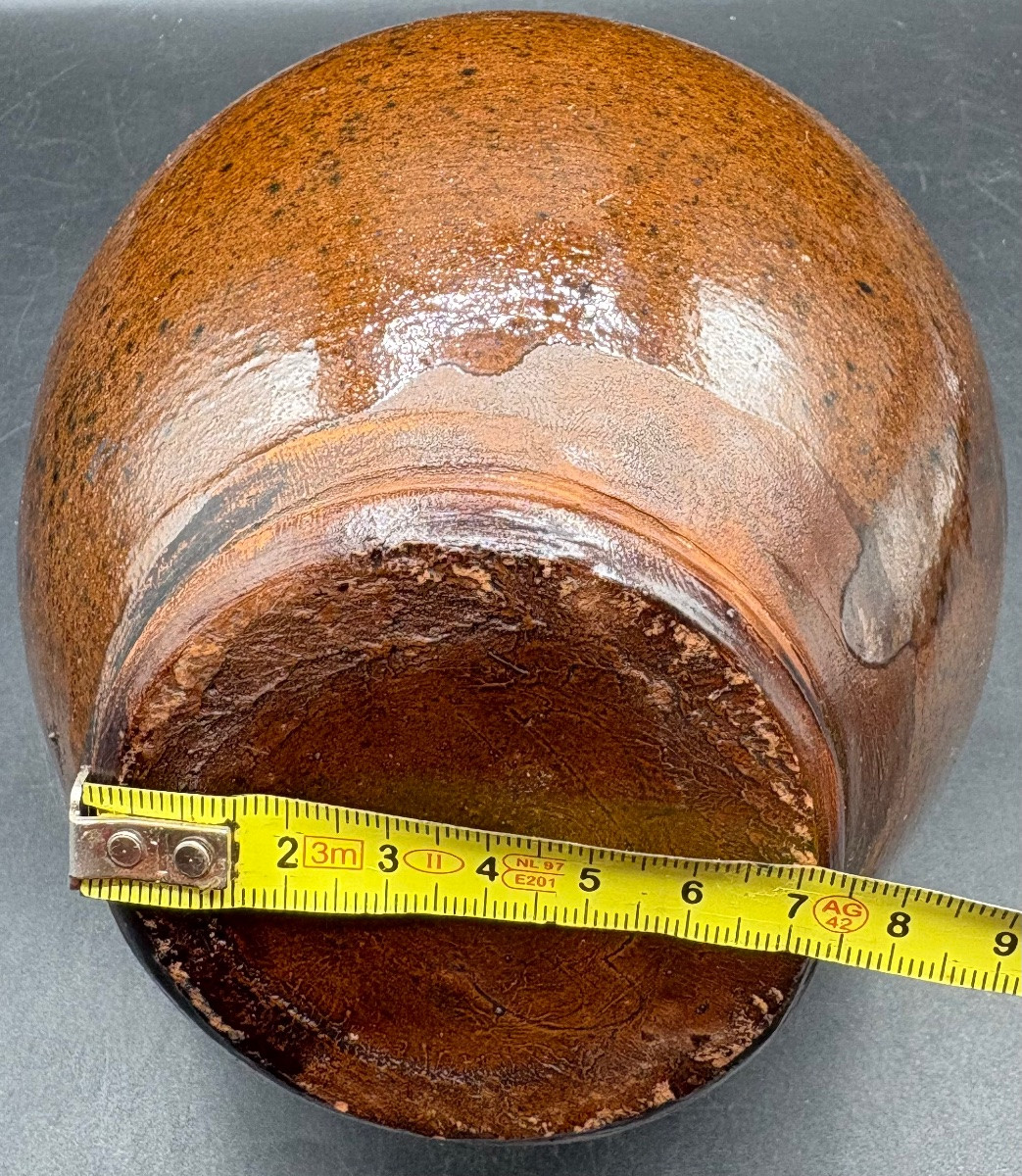 1900s French Glazed Terracotta Water Kettle -photo-5