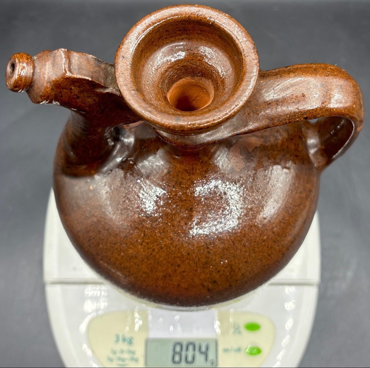 1900s French Glazed Terracotta Water Kettle -photo-8
