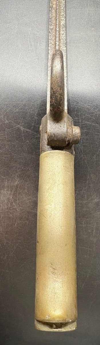 BAÏONNETTE EN ACIER ET BRONZE DU XIX ÈME LEBEL FRANÇAISE -photo-1