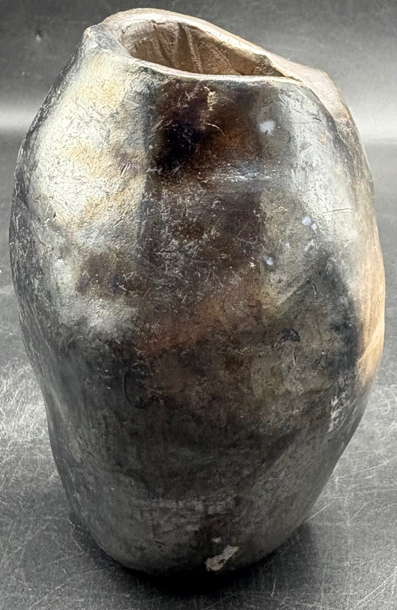 PETIT VASE EN TERRE CUITE ÉMAILLÉE DES ANNÉES 1960/70 PAR J. R.-photo-4