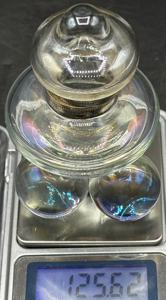 PETIT ENCRIER EN CRISTAL SOUFFLÉ IRISÉ DE LA FIN DU XIXème SAINT LOUIS-photo-7