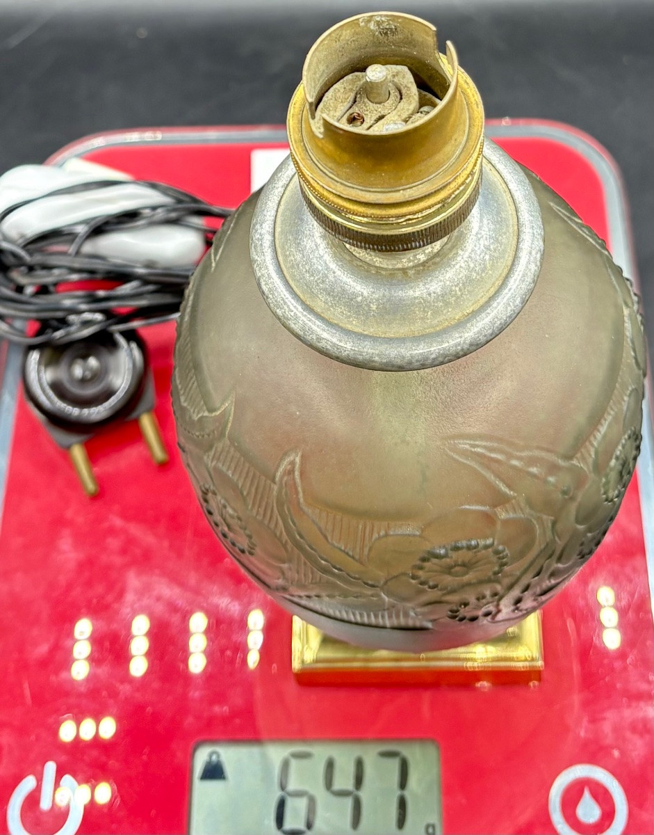 LAMPE EN VERRE SOUFFLÉ PRESSÉ MOULÉ ET DIVERS DES ANNÉES 1900 FRANÇAISE-photo-7