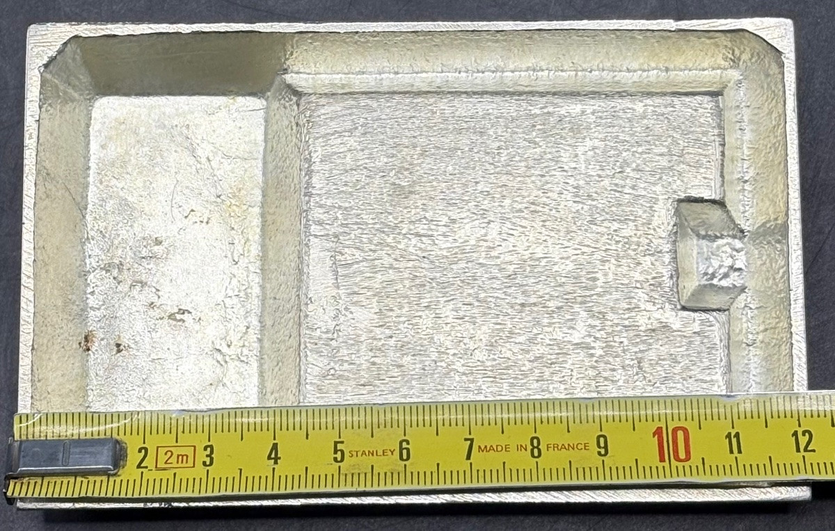 CENDRIER EN BRONZE ARGENTÉ DES ANNÉES 1930 FRANÇAIS -photo-5