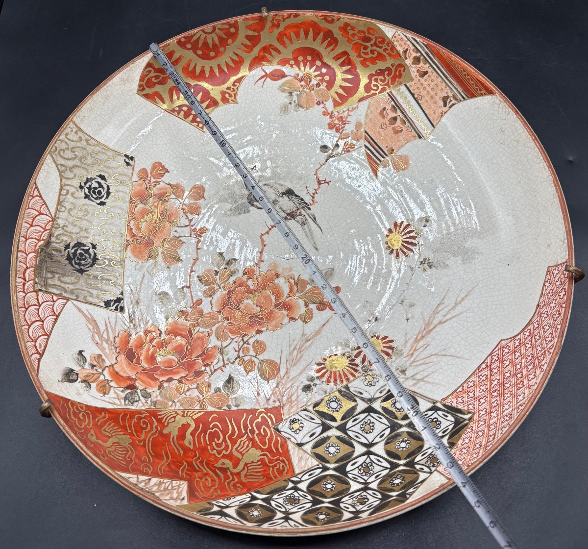 Kutani Earthenware Bowl, Japan, Late 18th Century-photo-5