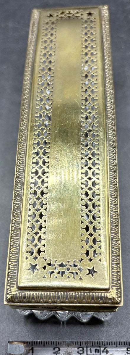 Molded Crystal Box From Le Creusot And French Vermeil Mounts From The Years 1819-1838-photo-6