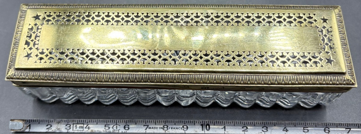 Molded Crystal Box From Le Creusot And French Vermeil Mounts From The Years 1819-1838-photo-7