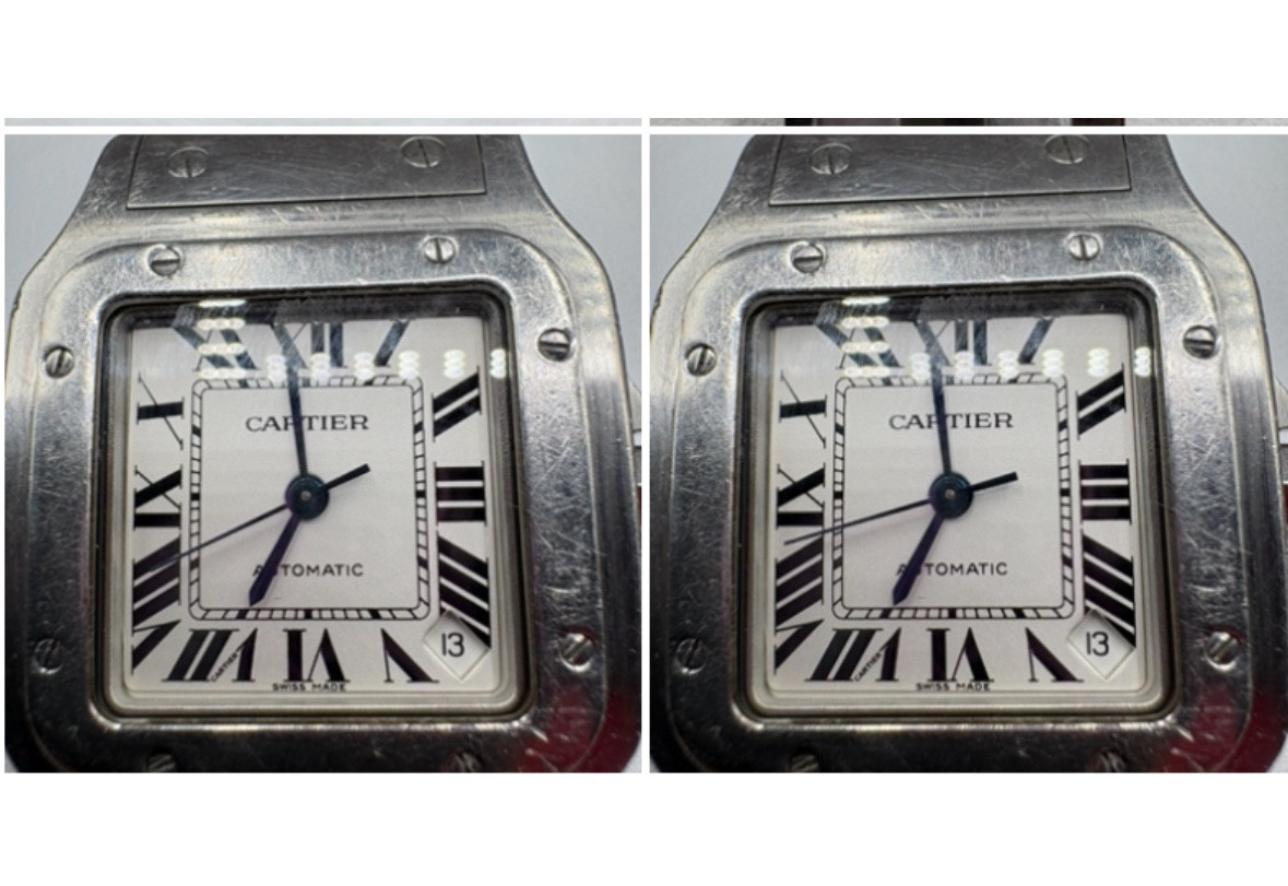 Cartier "santos" Automatic Steel Watch From The 2008 Era-photo-5