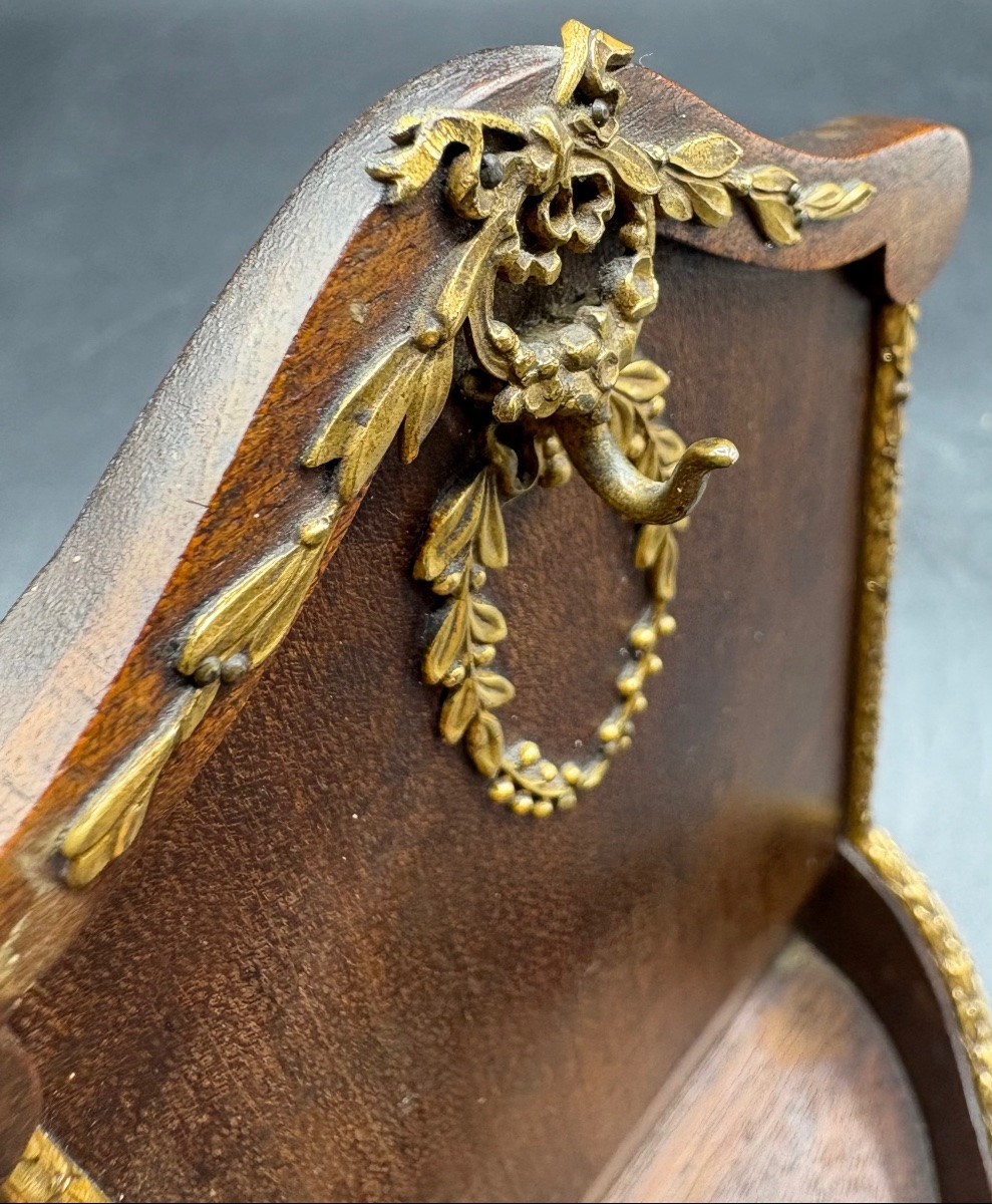 Mahogany And Gilt Bronze Watch Stand From The 1900s, French -photo-1