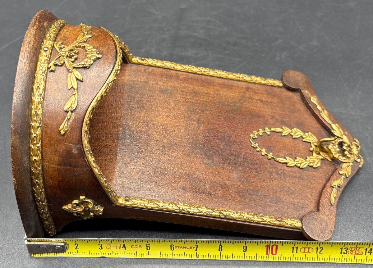 Mahogany And Gilt Bronze Watch Stand From The 1900s, French -photo-5
