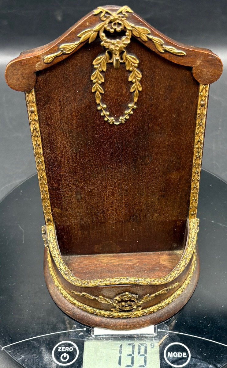 Mahogany And Gilt Bronze Watch Stand From The 1900s, French -photo-7