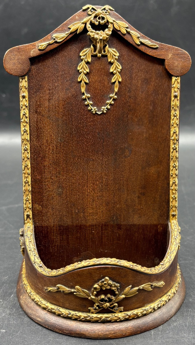 Mahogany And Gilt Bronze Watch Stand From The 1900s, French 