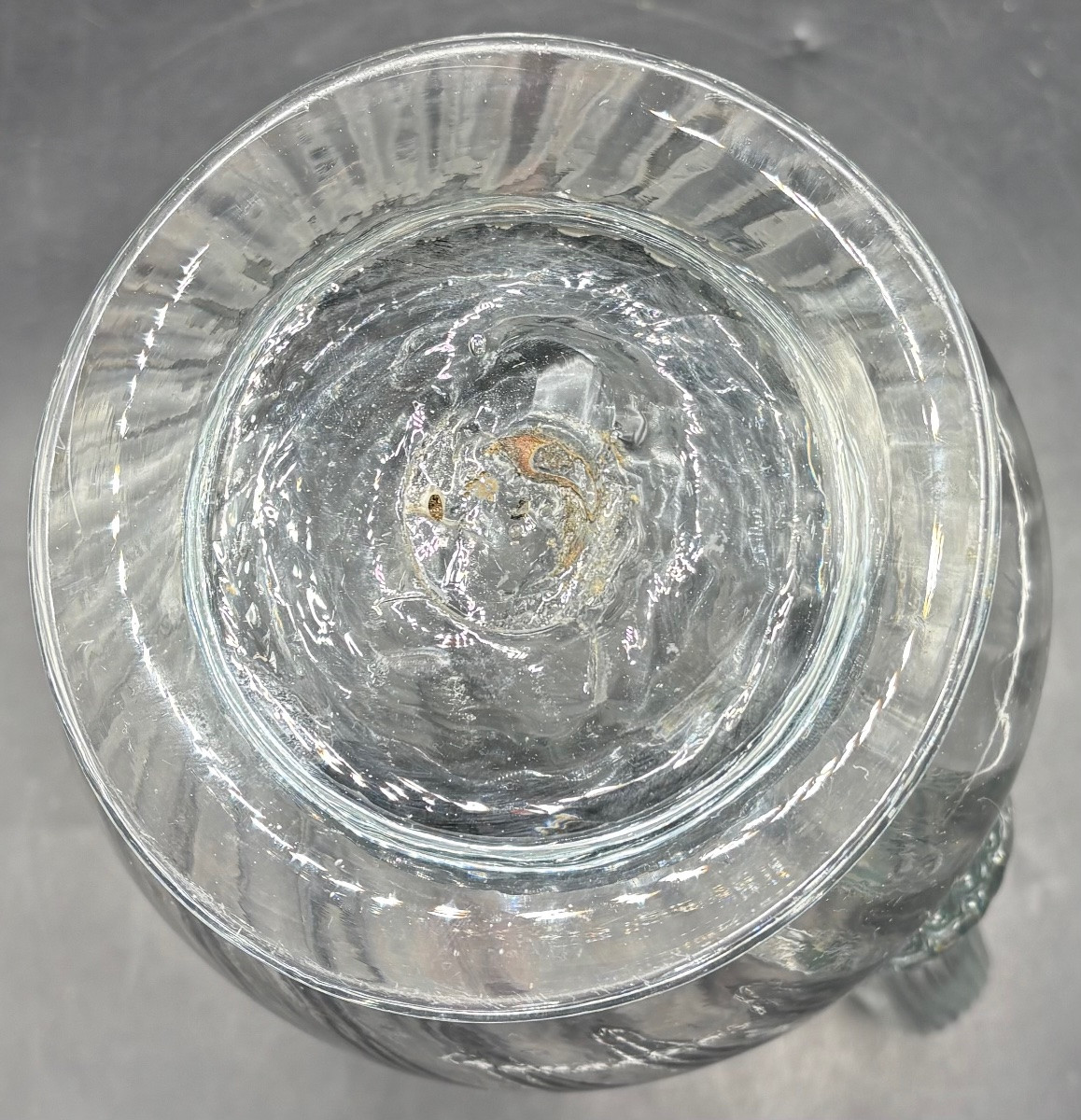 GROS BROC EN VERRE SOUFFLÉ ET APPLICATION DU XVIIIème  VERS 1770 FRANÇAIS -photo-2