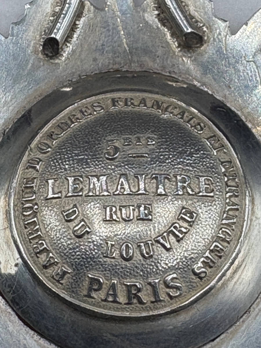 Tunisian Medal In Solid Silver And Enamel, Circa 1910-photo-4