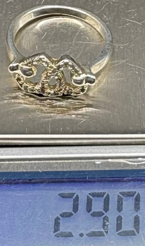 BAGUE EN ARGENT MASSIF ET OXYDES DE ZIRCONIUM DES ANNÉES 1980 EUROPÉENNE -photo-8