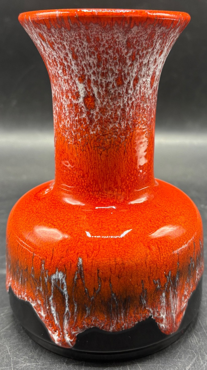 VASE EN CÉRAMIQUE DES ANNÉES 1960/70 PAR JASBA ALLEMAGNE-photo-3