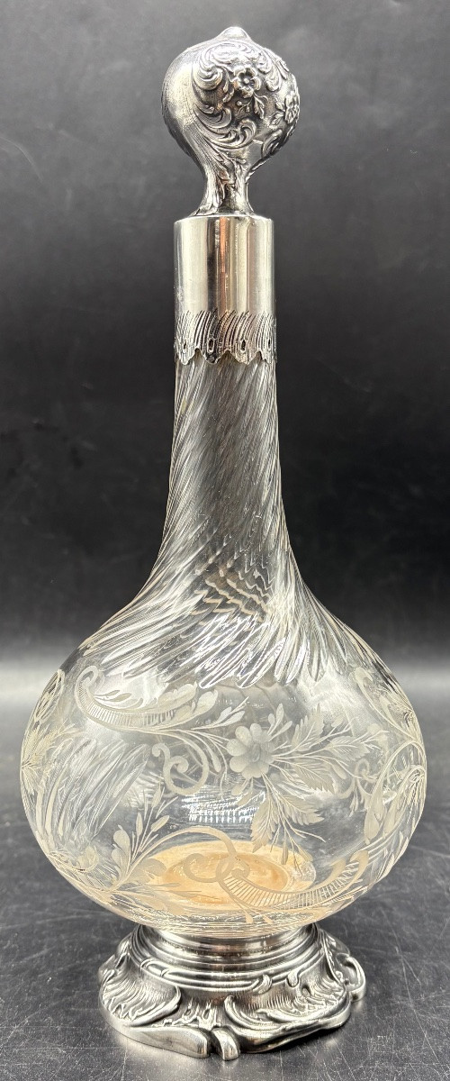 Carafe en verre vintage années 70
