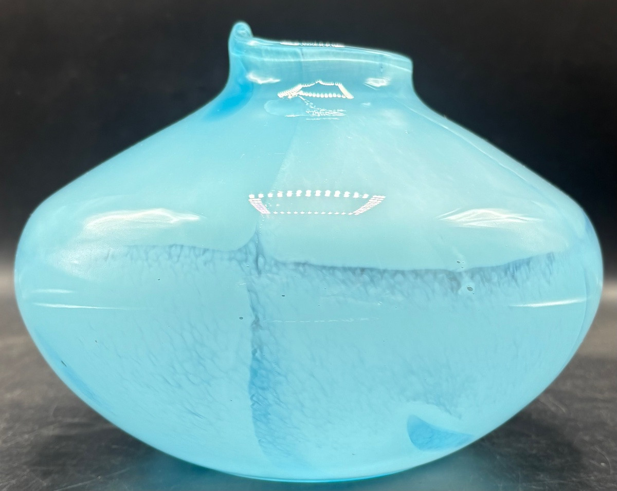 Multi-layer Blown Glass Vase From The 1950s European -photo-3