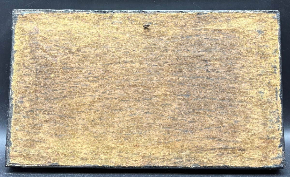 Mother-of-pearl Inlay Frame On Exotic Wood From Asia, 1900s-photo-2