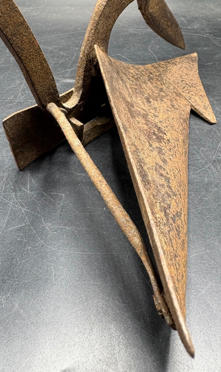 Wrought Iron And Wood Plow From The 1900s, Masterful Work From The Southwest-photo-2