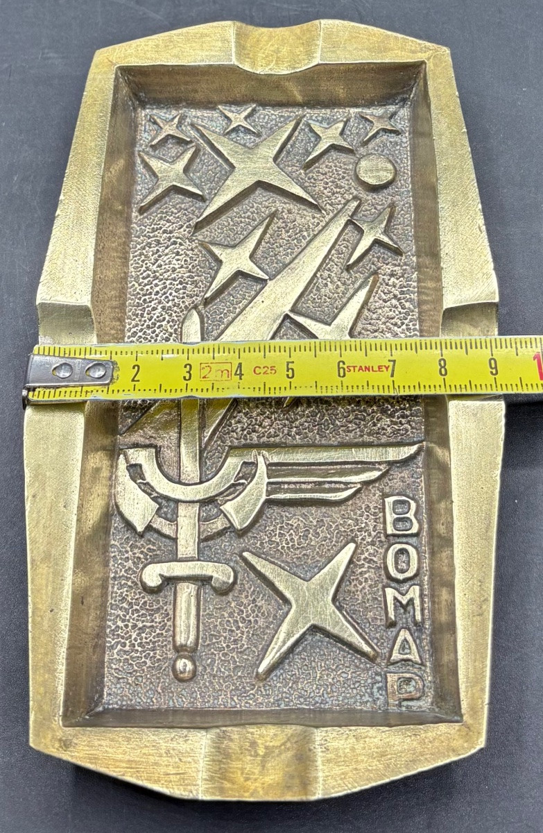 Bronze Ashtray For "bompa" From The 1940s/50s French -photo-5