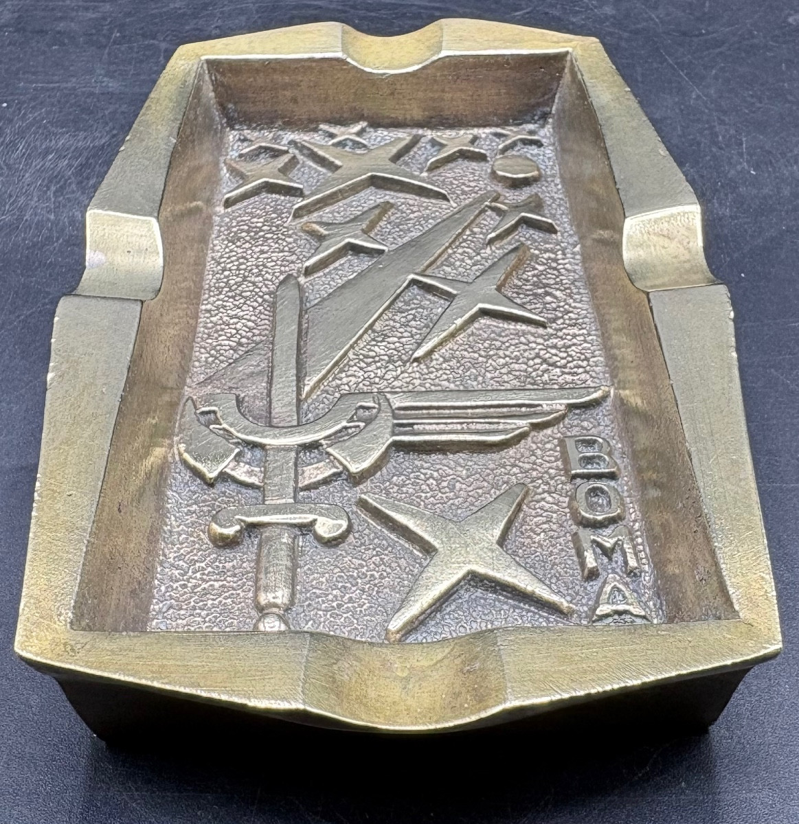 Bronze Ashtray For "bompa" From The 1940s/50s French 