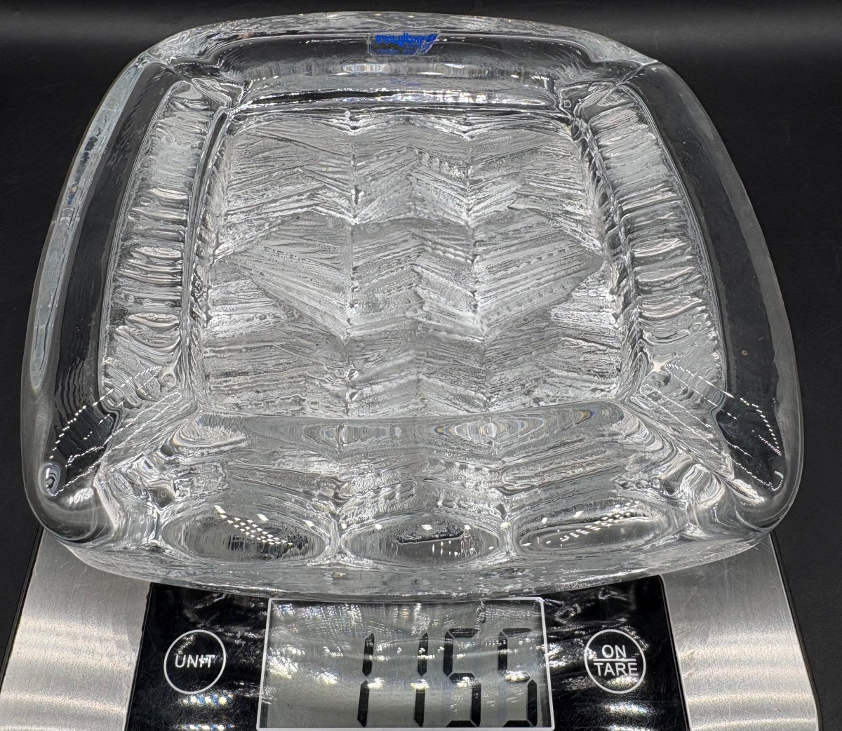 Molded Blown Glass Ashtray From The Nybro Glassworks By Paul Isling From The 1960s/70s-photo-7