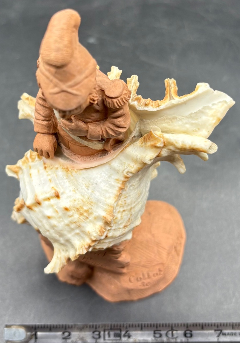 Terracotta And Shell Subject From The 1900s/20s By Collot Se-photo-6