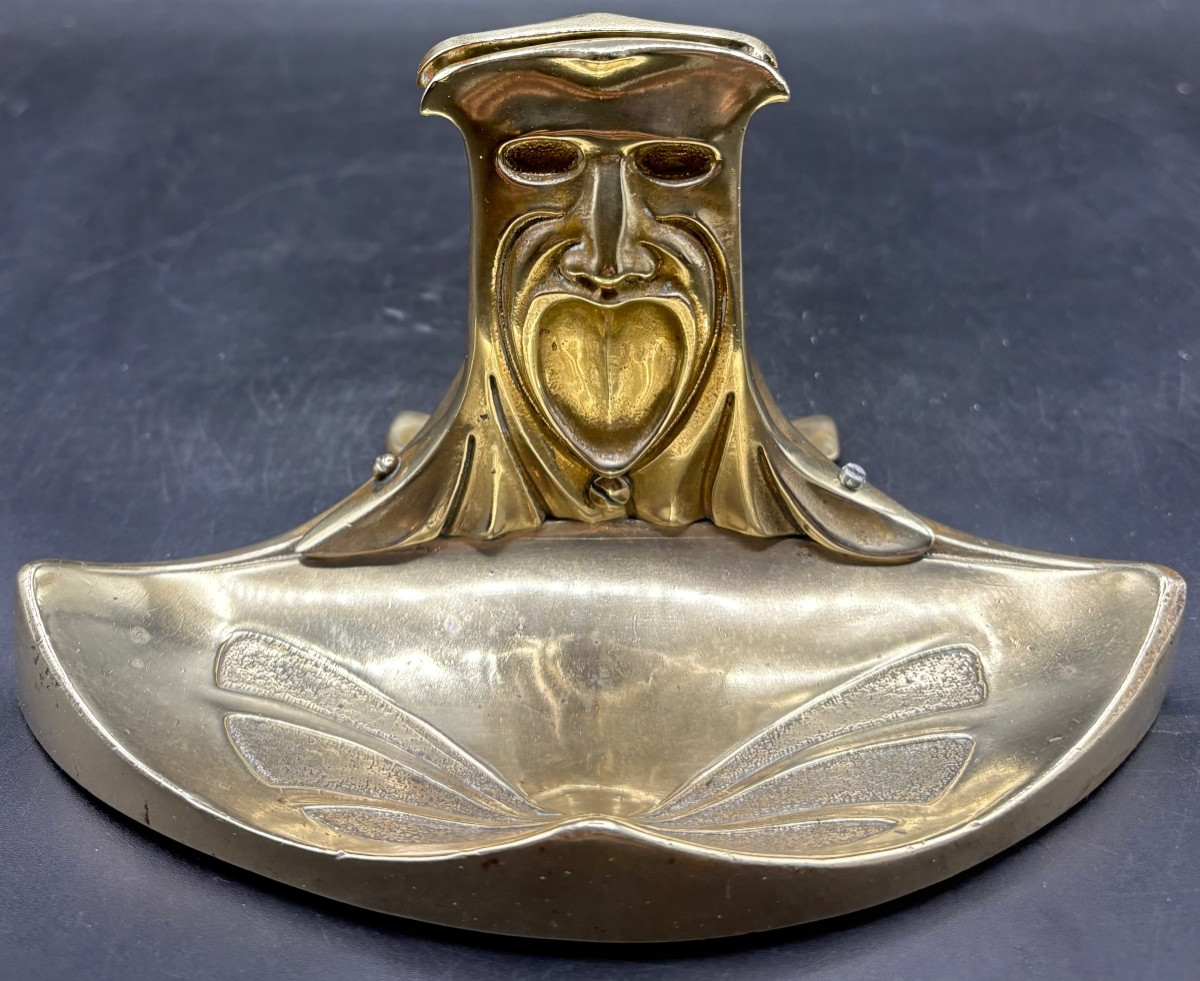 PINCE À PAPIER EN BRONZE POLI DES ANNÉES 1900 FRANÇAIS 