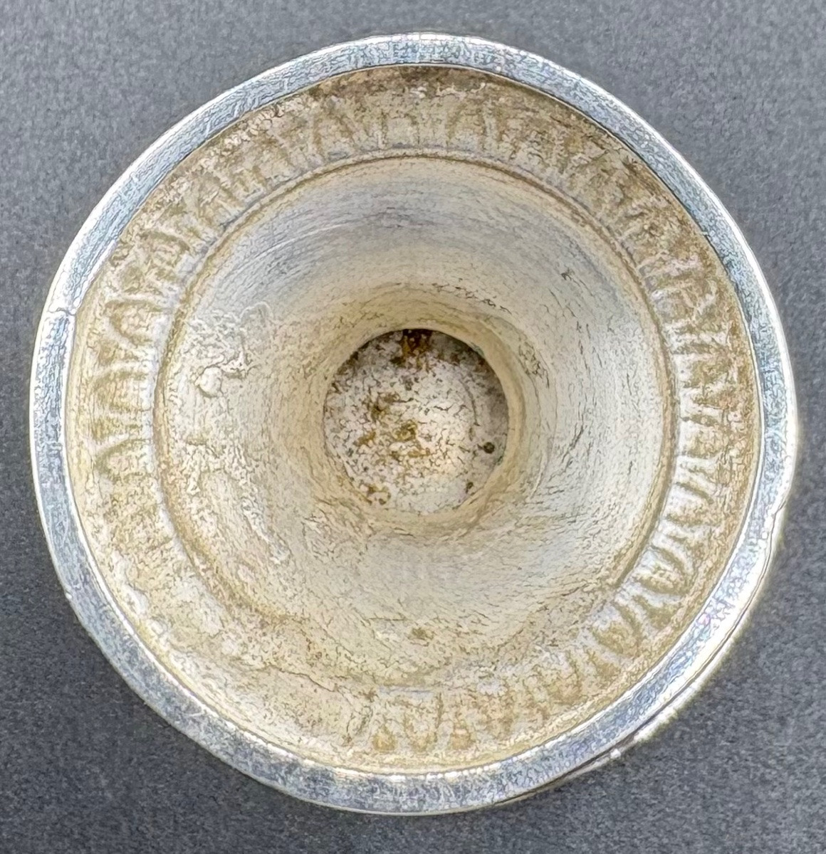 An Old Man's Egg Cup In Sterling Silver 1819-1838 Paris-photo-2