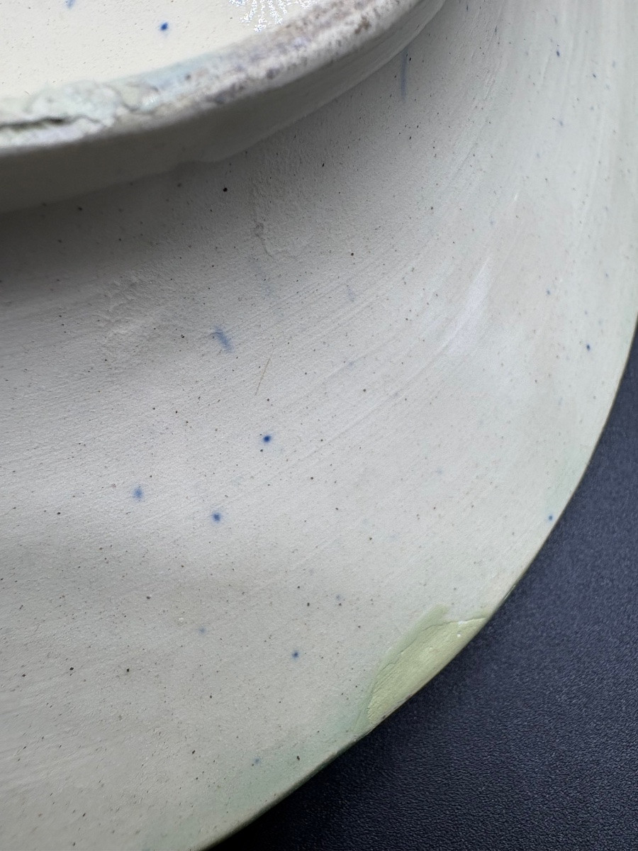 Pair Of Decorative French Barbotine Dishes From The 1900s-photo-4