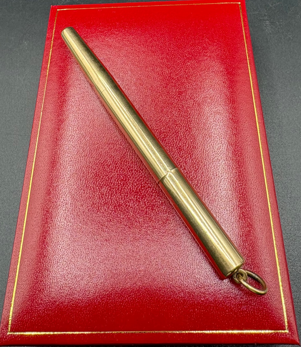 STYLO PLUME ET CRAYON À PAPIER DES ANNÉES 1900 PLAQUÉ OR ET BAKÉLITE RYDIGOLD GRANDE BRETAGNE -photo-3