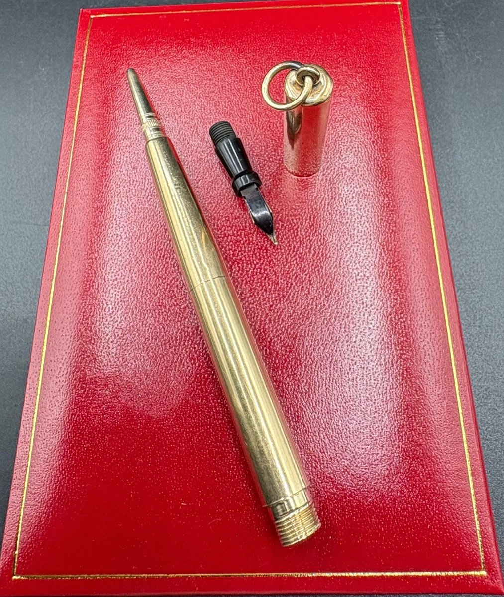 STYLO PLUME ET CRAYON À PAPIER DES ANNÉES 1900 PLAQUÉ OR ET BAKÉLITE RYDIGOLD GRANDE BRETAGNE -photo-5