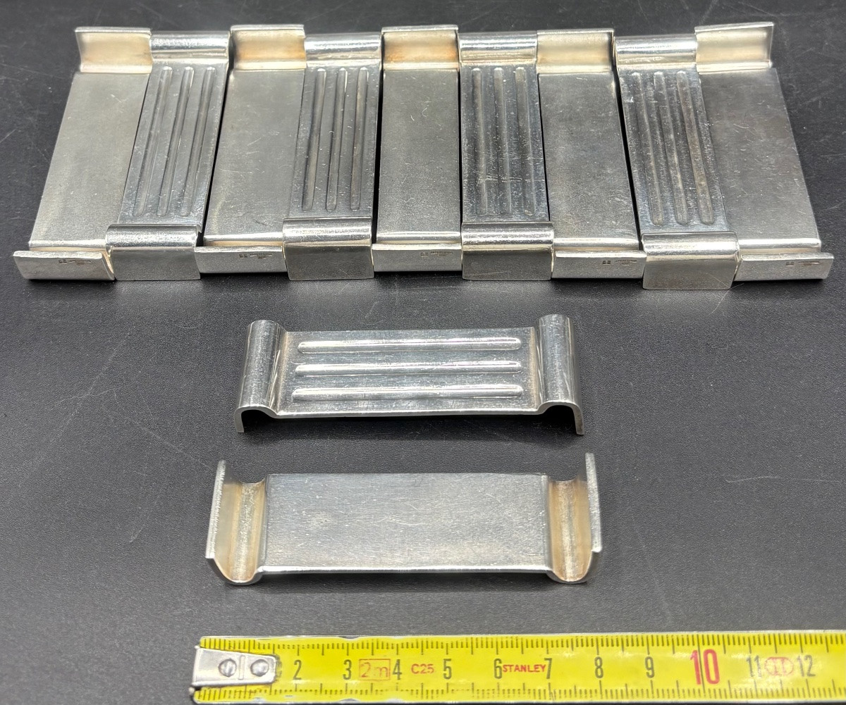 Series Of Ten Silver-plated Knife Rests From The 1930s By Christofle-photo-5