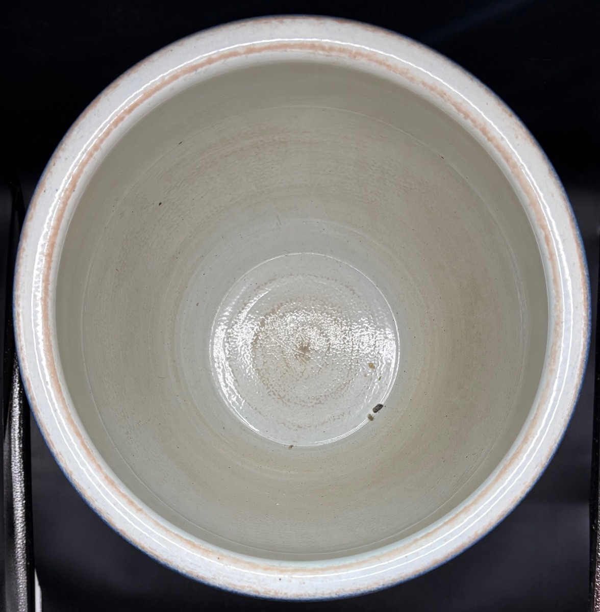 GROS CACHE POT EN PORCELAINE ÉMAILLÉE PEINT DES ANNÉES 1920/30 CANTON - CHINE-photo-2