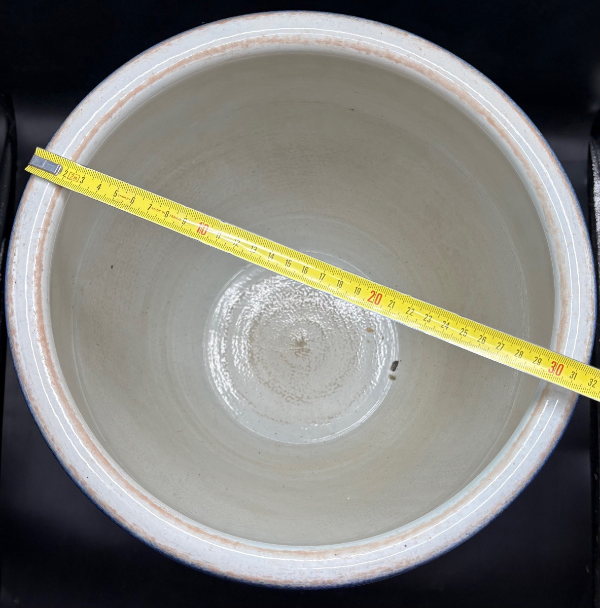 GROS CACHE POT EN PORCELAINE ÉMAILLÉE PEINT DES ANNÉES 1920/30 CANTON - CHINE-photo-7