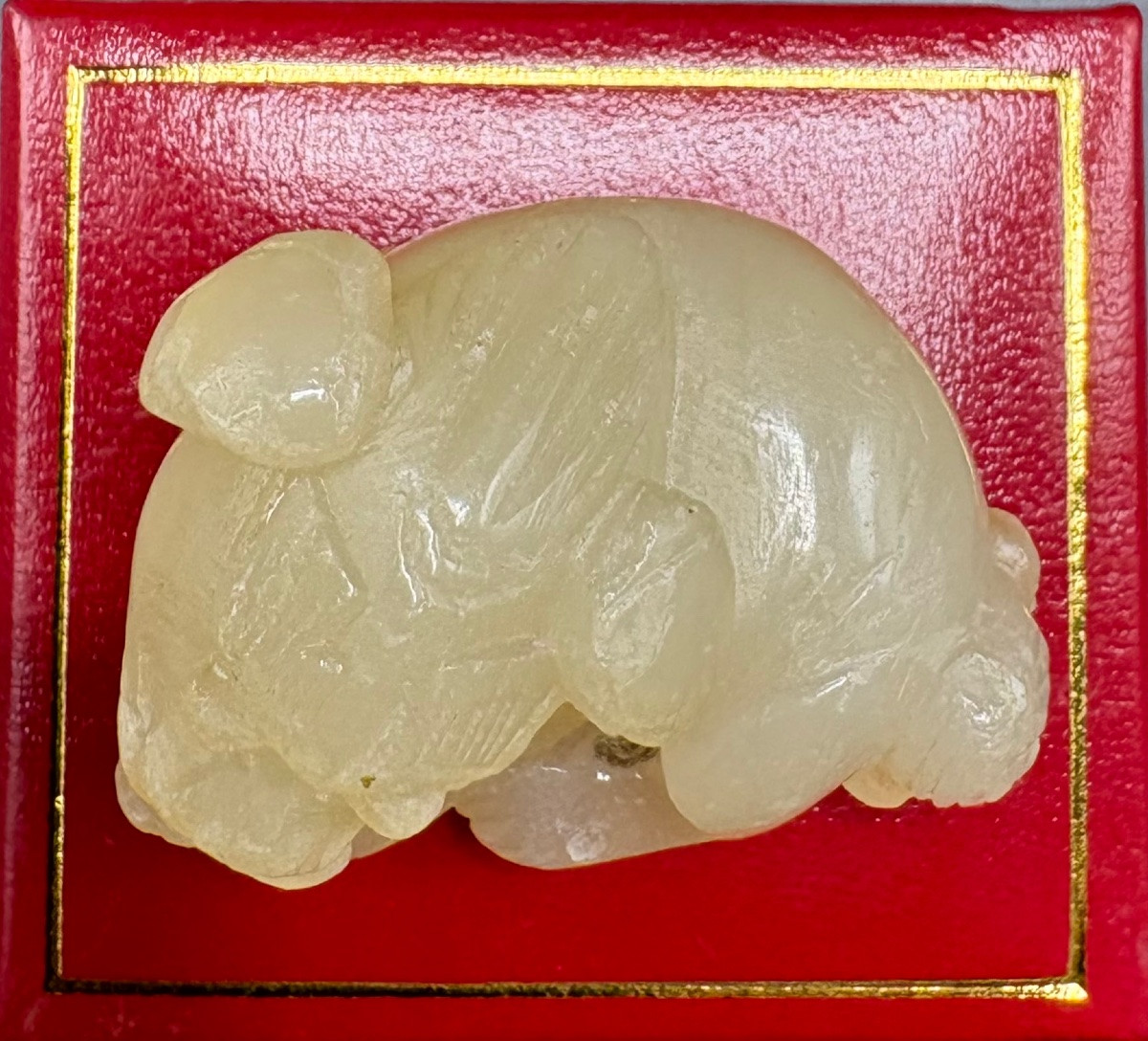 1960s/70s Chinese Carved Jade Netsuke-photo-1