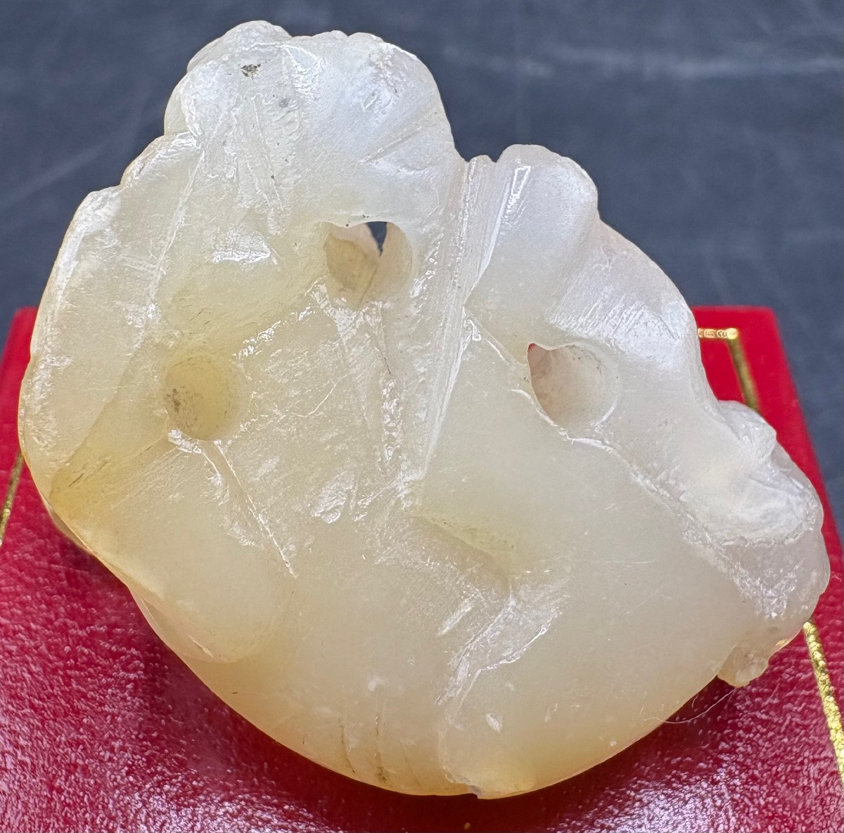 1960s/70s Chinese Carved Jade Netsuke-photo-3