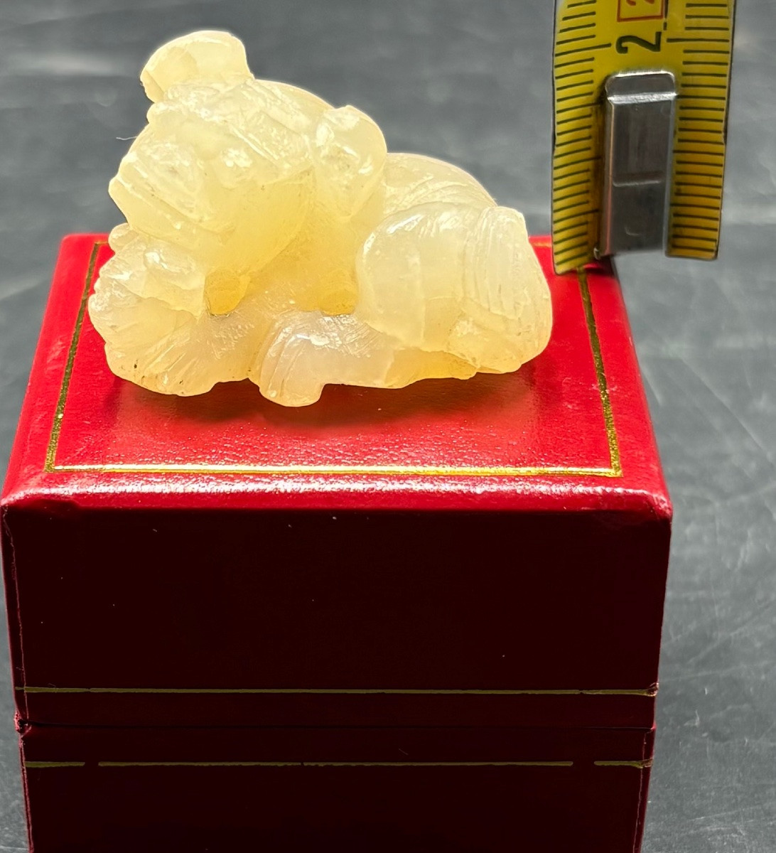 1960s/70s Chinese Carved Jade Netsuke-photo-7